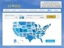 Tablet Screenshot of climatescores.com